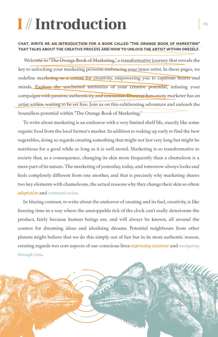 The Orange Book of Marketing background preview